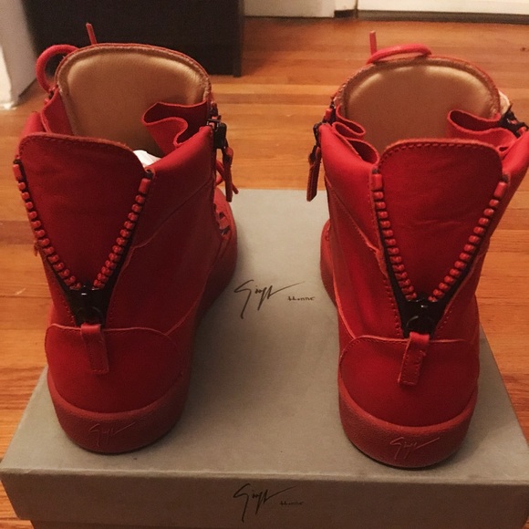 Giuseppe Zanotti doublezip hightop leather sneaker - Picture 6 of 6